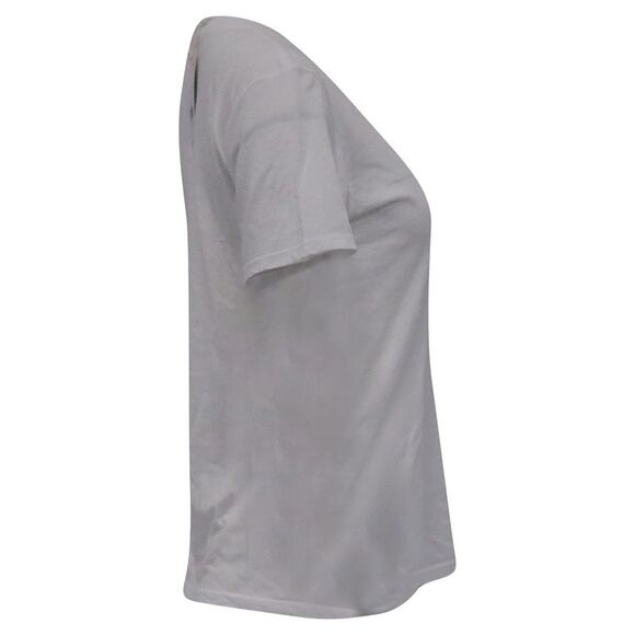 Nili Lotan Crewneck T-Shirt in White Cotton